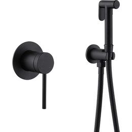 Набор для гигиенического душа Abber Emotion AF8825B, черный матовый - фото 