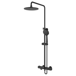 Душевая стойка с термостатом Azario Galaxy AZ-67B47EV1(PA)-1DC1J19A-ZH3394A-HB1153PA, черный, Цвет производителя: чёрный - фото 