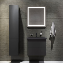 Комплект мебели Am.Pm Gem 60 см BK90GM, черный - фото 