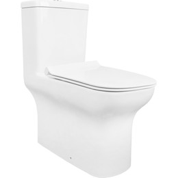 Унитаз-моноблок безободковый Creo Ceramique One ON0102 с крышкой микролифт - фото 