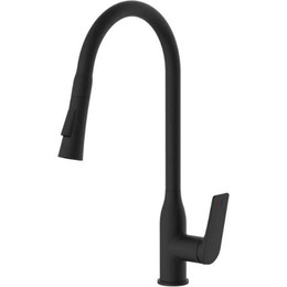 Смеситель для кухни Haiba HB73816-7, чёрный матовый - фото 