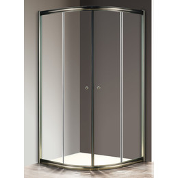 Душевое ограждение Cezares 90х90 см GIUBILEO-R-2-90-SCORREVOLE-C-Br, бронза/прозрачное - фото 