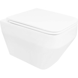 Унитаз подвесной безободковый Azario Moneo AZ-0062 с тонкой крышкой микролифт - фото 