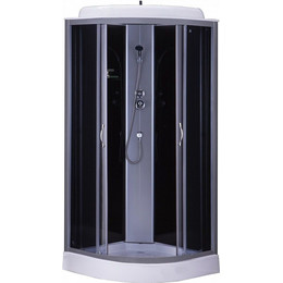 Душевая кабина Loranto CS-6611 G 100х100 см, хром/тонированное - фото 