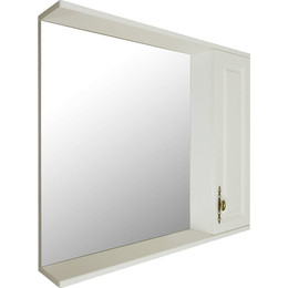 Зеркало-шкаф Loranto Janet 80 см, белый - фото 