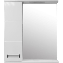 Зеркало-шкаф Loranto Дина 60 см L, белый - фото 