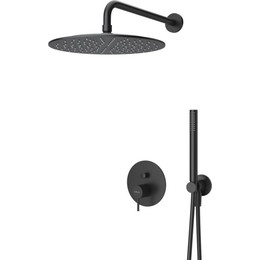 Душевая система для душа Cezares LEAF-DSIP-30-L-NOP, черный матовый, Цвет производителя: чёрный - фото 