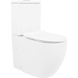 Унитаз-компакт безободковый Azario Corsa AZ-2062S с крышкой микролифт - фото 