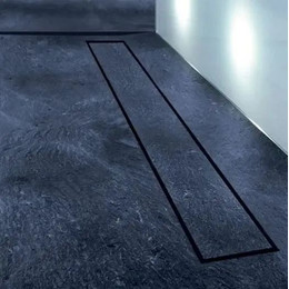 Трап Zeissler 40 см BAD554002BK, чёрный матовый (под плитку) - фото 