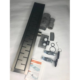 Трап TIM 40 см BAD474002GY, воронёная сталь - фото 