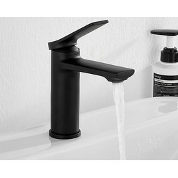 Смеситель для раковины Belz B10572-7, чёрный матовый - фото 