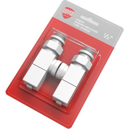 Вентиль для радиатора осевой Royal Thermo Cube 1/2" RTE 56.0003, белый - фото 