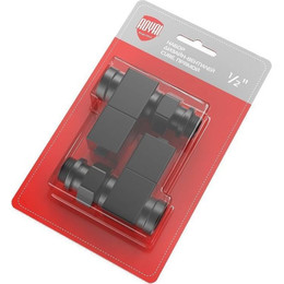 Вентиль для радиатора прямой Royal Thermo Cube 1/2" RTE 56.0006, чёрный - фото 