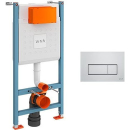 Инсталляция для унитаза Vitra V-Fix Core 800-1875 (кнопка смыва хром) - фото 