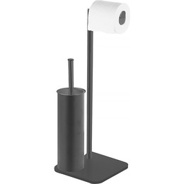 Стойка с держателем и ёршиком Azario Altre AZ-421B, цвет чёрный матовый - фото 