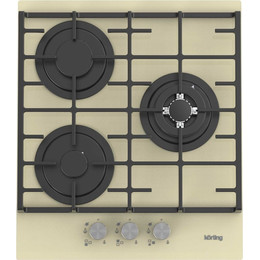 Газовая варочная поверхность Korting HGG 4825 CTB (бежевое стекло) - фото 