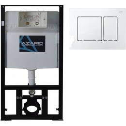 Инсталляция для подвесного унитаза Azario AZ-8010-1000 (кнопка смыва белая AZ-8200-0032) - фото 