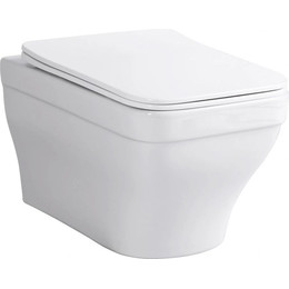 Унитаз подвесной безободковый Aquanet Elegant W LX-1163 280960 с тонкой крышкой микролифт - фото 