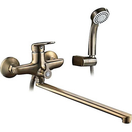 Смеситель для ванны Ledeme L2248C с душевым гарнитуром, бронза - фото 