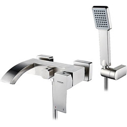 Смеситель для ванны Ledeme L73217 с душевым гарнитуром - фото 