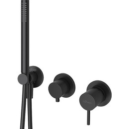 Смеситель для душа Cezares LEAF-DIM3-D-L-NOP, чёрный матовый, Цвет производителя: чёрный матовый - фото 