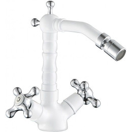 Смеситель для биде Cezares RETRO-C-BS2-BLC, белый глянцевый, Цвет производителя: белый глянцевый - фото 