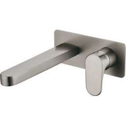 Смеситель для раковины настенный Boheme Spectre 455-NB (со скрытой частью) nickel brush, Цвет производителя: nickel brush - фото 