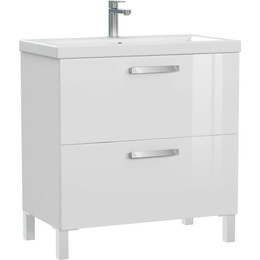 Тумба подвесная/напольная с раковиной Cersanit Melar 70 см 64129, белый - фото 