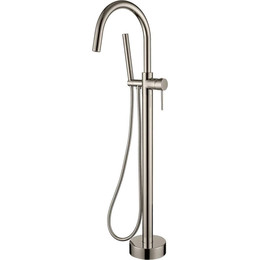 Смеситель для ванны напольный Boheme Uno 469-NB, nickel brush, Цвет производителя: nickel brush - фото 