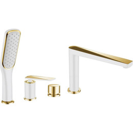 Смеситель для ванны Boheme Venturo 380-W, white gold, Цвет производителя: white gold - фото 