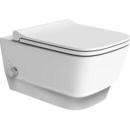 Унитаз-биде подвесной безободковый Boheme Bello 971-2-MW, белый матовый - фото 