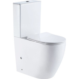 Унитаз-компакт безободковый Azario Mirada AZ-1289A с тонкой крышкой микролифт - фото 