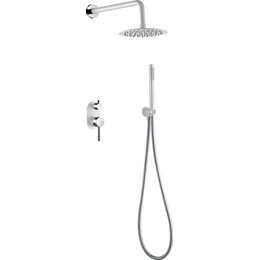 Душевая система для душа Boheme Uno 464-WCR (со скрытой частью) white chrome - фото 