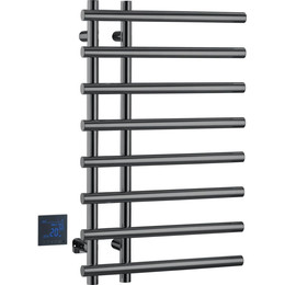 Полотенцесушитель электрический Boheme Venturo П8 100x800 мм 722-SGM, shine gun metal, Цвет производителя: shine gun metal - фото 