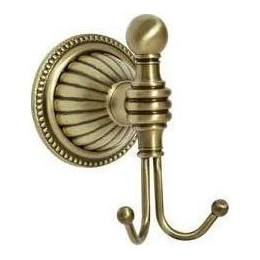 Двойной крючок Boheme Hermitage 10325, бронза - фото 