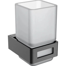 Стакан для зубных щеток Boheme Q 10944-GM, gun metal, Цвет производителя: gun metal - фото 