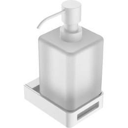 Дозатор для жидкого мыла Boheme Q 10957-MW, matt white, Цвет производителя: matt white - фото 