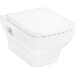 Унитаз подвесной безободковый Hansgrohe CreekTide Q HGSET001 с крышкой микролифт - фото 