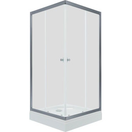 Душевое ограждение Triton Вента 80x80 см (с поддоном) хром/прозрачное - фото 