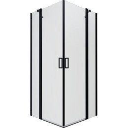 Душевое ограждение Triton Тау 90x90 см, чёрный/прозрачное - фото 