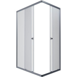 Душевое ограждение Triton Вента 100x80 см, хром/прозрачное - фото 