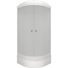 Душевая кабина Triton Вельвет В 90x90 см, белый/матовое - фото 