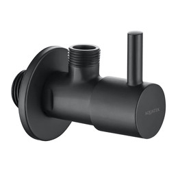 Вентиль угловой Aquatek  AQ2450MB, чёрный матовый - фото 