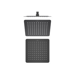 Верхний душ Aquatek 250x250 мм AQ2072MB, чёрный матовый - фото 