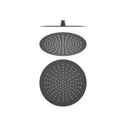 Верхний душ Aquatek 300x300 мм AQ2075MB, чёрный матовый - фото 