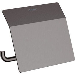 Держатель для туалетной бумаги Hansgrohe AddStoris 41753340, шлифованный чёрный хром - фото 