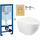 Инсталляция с подвесным унитазом комплект: Grohe Rapid SL 38772001+38732GN0 с подвесным безободковым унитазом Azario Gloria AZ-2003 сиденье микролифт, крепление, кнопка смыва золото матовое, Цвет производителя: золото матовое - фото, картинка Инсталляция с подвесным унитазом комплект: Grohe Rapid SL 38772001+38732GN0 с подвесным безободковым унитазом Azario Gloria AZ-2003 сиденье микролифт, крепление, кнопка смыва золото матовое, Цвет производителя: золото матовое - фото