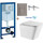 Инсталляция с подвесным унитазом комплект: Grohe Rapid SL 38772001+38732A00 с подвесным безободковым унитазом Azario Teramo AZ-0052-UQ сиденье микролифт, крепление, кнопка смыва графит, Цвет производителя: графит - фото, картинка Инсталляция с подвесным унитазом комплект: Grohe Rapid SL 38772001+38732A00 с подвесным безободковым унитазом Azario Teramo AZ-0052-UQ сиденье микролифт, крепление, кнопка смыва графит, Цвет производителя: графит - фото