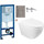 Инсталляция с подвесным унитазом комплект: Grohe Rapid SL 38772001+38732A00 с подвесным безободковым унитазом Azario Gloria AZ-2003 сиденье микролифт, крепление, кнопка смыва графит, Цвет производителя: графит - фото, картинка Инсталляция с подвесным унитазом комплект: Grohe Rapid SL 38772001+38732A00 с подвесным безободковым унитазом Azario Gloria AZ-2003 сиденье микролифт, крепление, кнопка смыва графит, Цвет производителя: графит - фото
