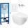 Инсталляция с подвесным унитазом комплект: Grohe Rapid SL 38772001+38732WM0 с подвесным безободковым унитазом Azario Gloria AZ-2003 сиденье микролифт, крепление, кнопка смыва белый матовый, Цвет производителя: белый матовый - фото, картинка Инсталляция с подвесным унитазом комплект: Grohe Rapid SL 38772001+38732WM0 с подвесным безободковым унитазом Azario Gloria AZ-2003 сиденье микролифт, крепление, кнопка смыва белый матовый, Цвет производителя: белый матовый - фото
